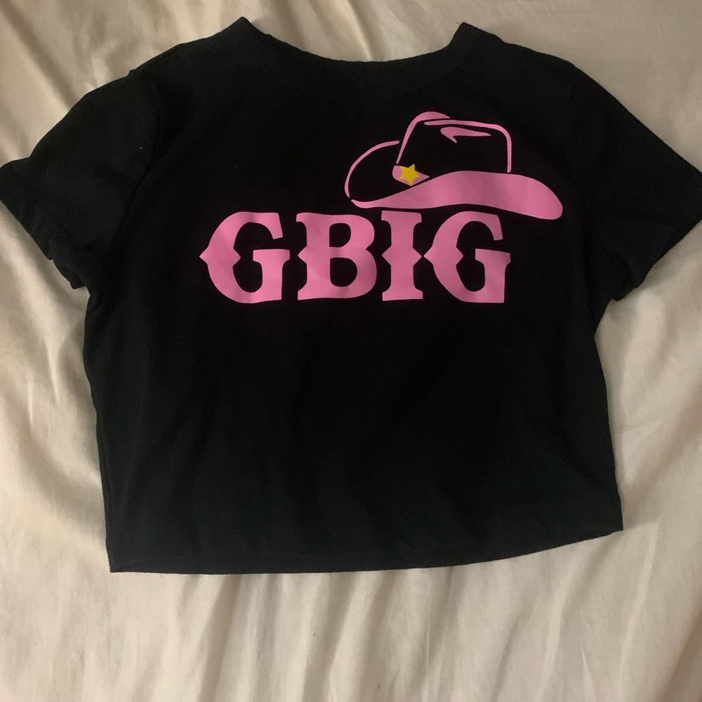Medium GBig Crop Top Sorority Shirt